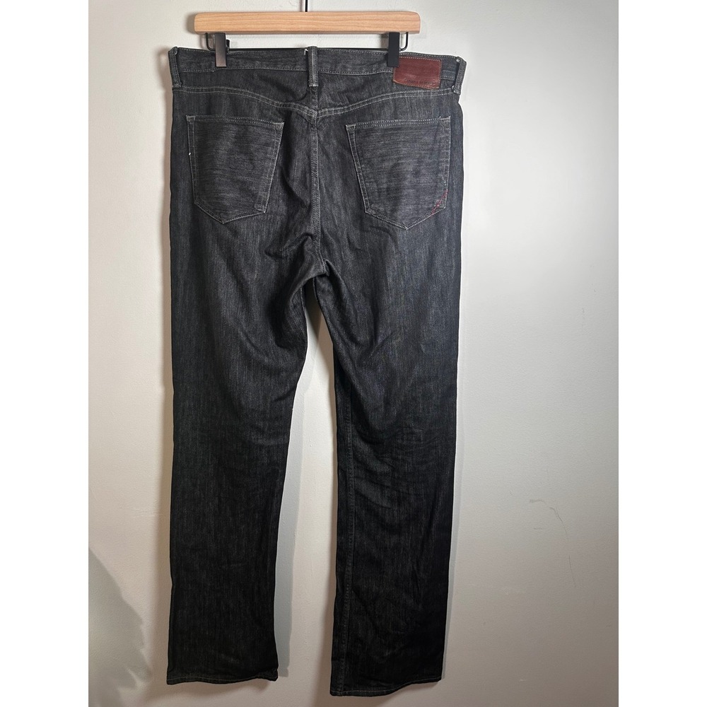 Banana Republic Mens Straight Fit Dark Wash 100% Cotton Denim Jeans 34x34 Black - Picture 3 of 6